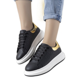 Crne tenisice s modnim Valeria uzorcima crna