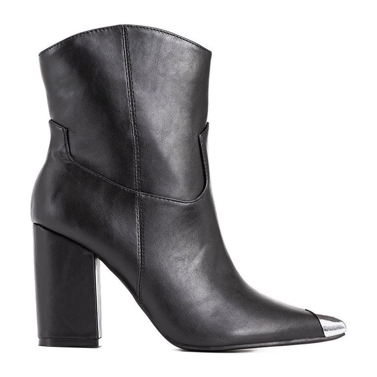 Crne bretonske kaubojske čizme crno