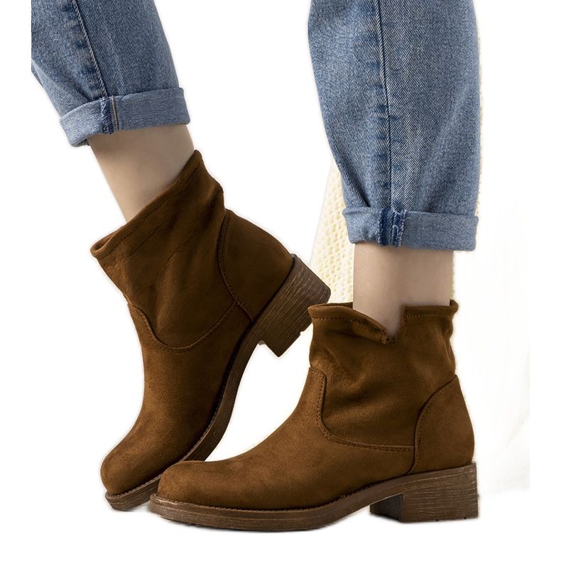 Roquelina smeđe ženske čizme na klizanje smeđa