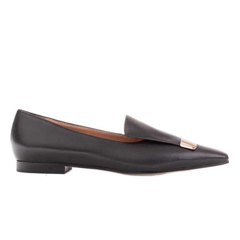 Marco Shoes Balerine s ukrasnim jezičkom crno