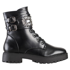 Bestelle Elegantni radnici s kristalima crna