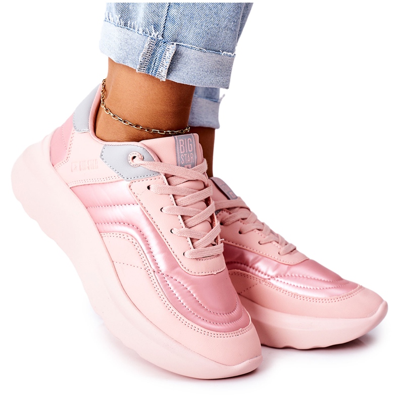 Ženske sportske cipele Memory Foam Big Star II274333 Ružičasta