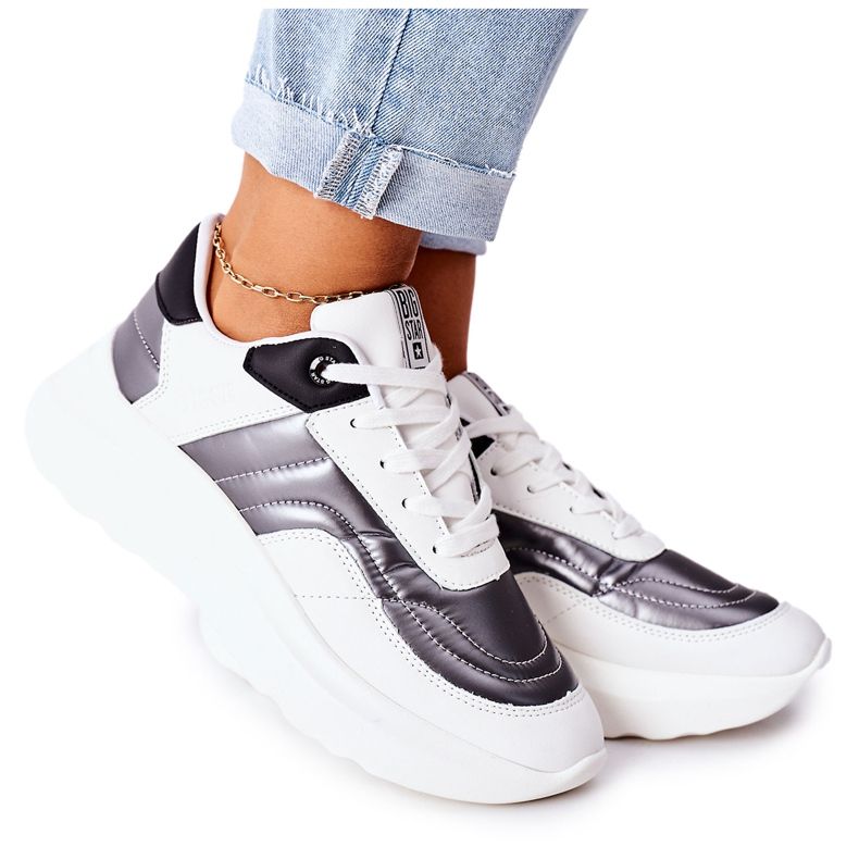 Ženske sportske cipele Memory Foam Big Star II274335 Bijele bijela