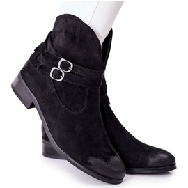 Vinceza Ženske tople čizme od antilopa Crne Castlerock crna