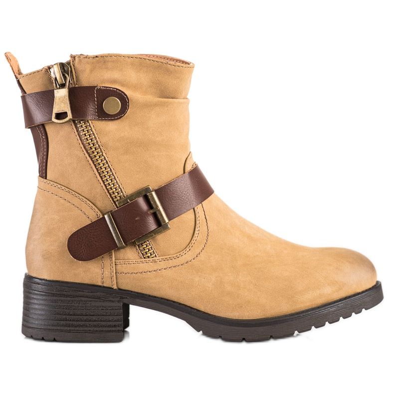 Sabatina Smeđe radne čizme od eko kože smeđa