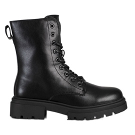 Evento Tople čizme s eko kožom crna