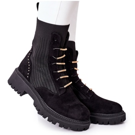 PM1 Ženske čizme radničke Slip Black Maxine crno