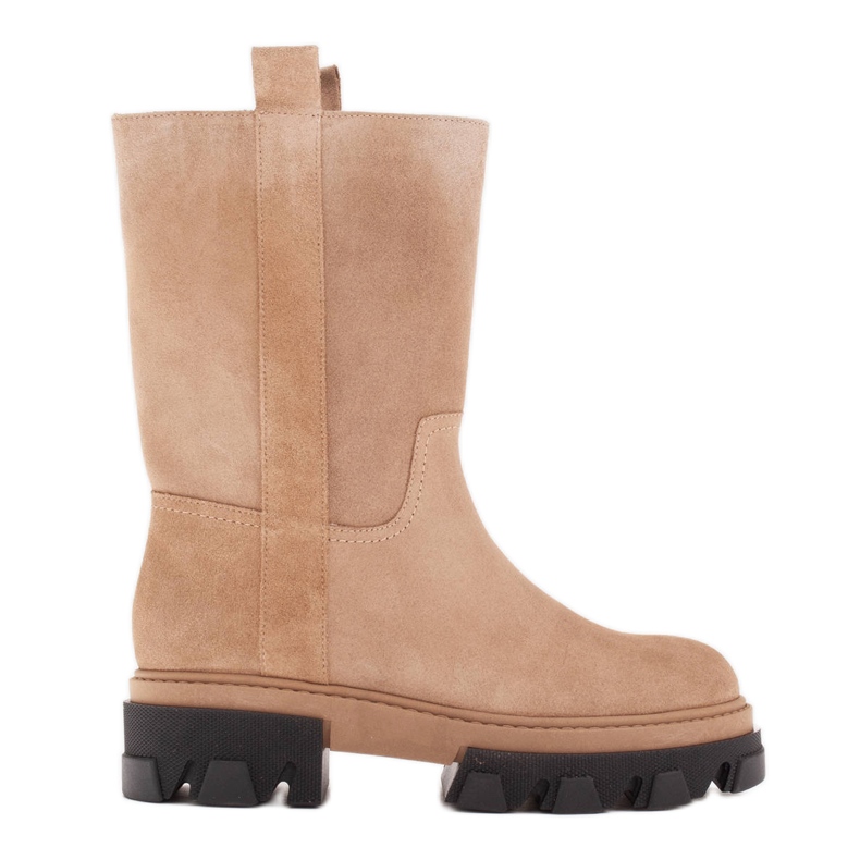 Marco Shoes Čizme od trapera od antilopa bež