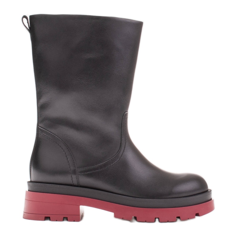 Marco Shoes Čizme punog zrna na hvataču crno