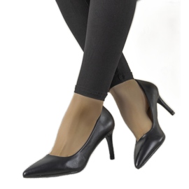 Crne klasične pumpe na štikli Isla stiletto crna