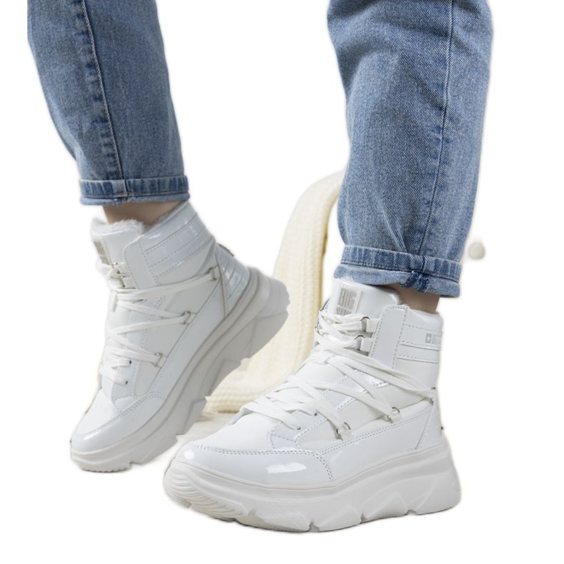 LeLia bijele ženske zimske čizme Big Star bijela