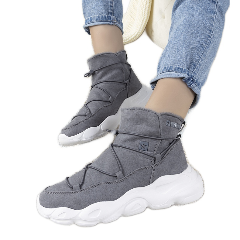 Sive elegantne čizme za snijeg iz Big Star za žene Marrero siva