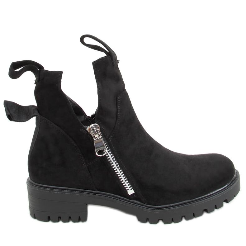 Crne čizme izrezane izrezane SP150 Crne crno