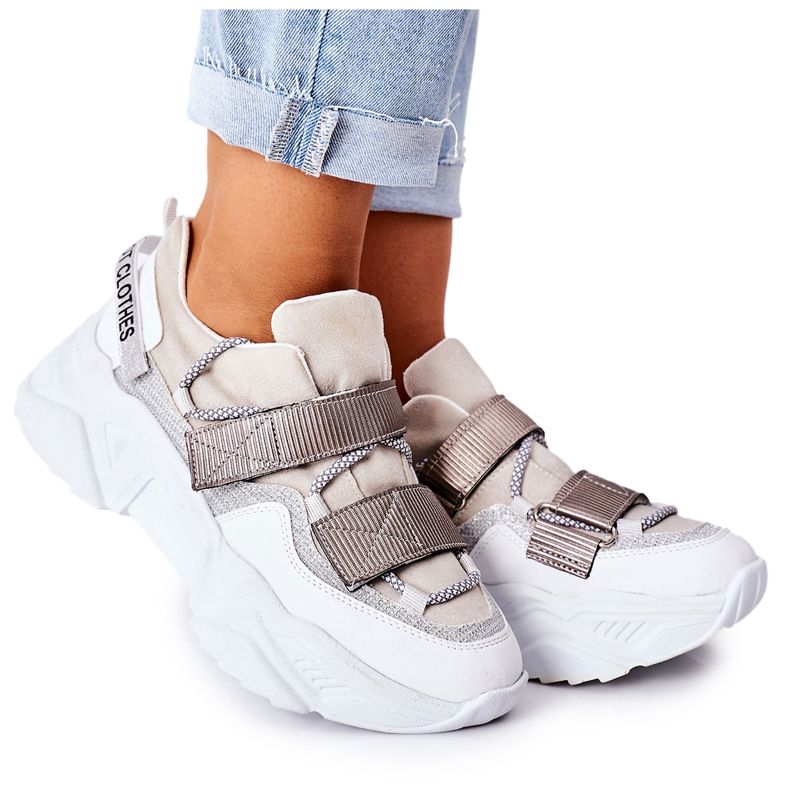 NAVY DOT Ženske sportske cipele Tenisice Srebrne Katerini srebro