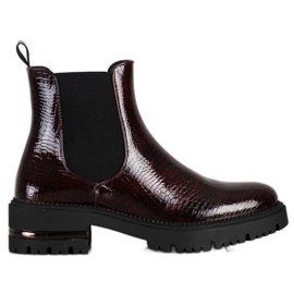 Zmijske čizme Sergio Leone Chelsea sa printom crvena višebojan