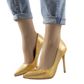 Audreyne zlatne štikle zlatna