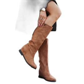 Deve čizme s klinom na petu Nana smeđa