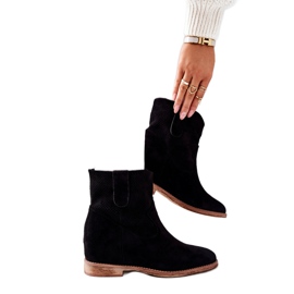 PG1 Crne Polon čizme od antilopa crna