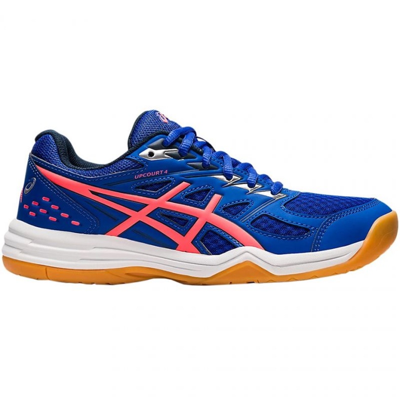 Asics Upcourt 4 W 1072A055 412 odbojkaške cipele plava, ružičasta plava