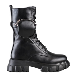 Bestelle Modne čizme s džepom crna