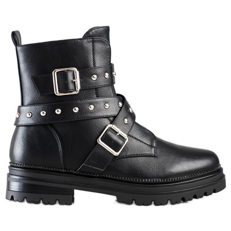 Bestelle Radničke čizme sa kamenčićima crno