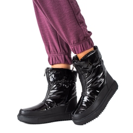 S. BARSKI Czarne Śniegowce S.BARSKI crna