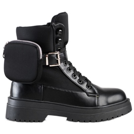 WELLSPRING Udobne čizme s džepom crna