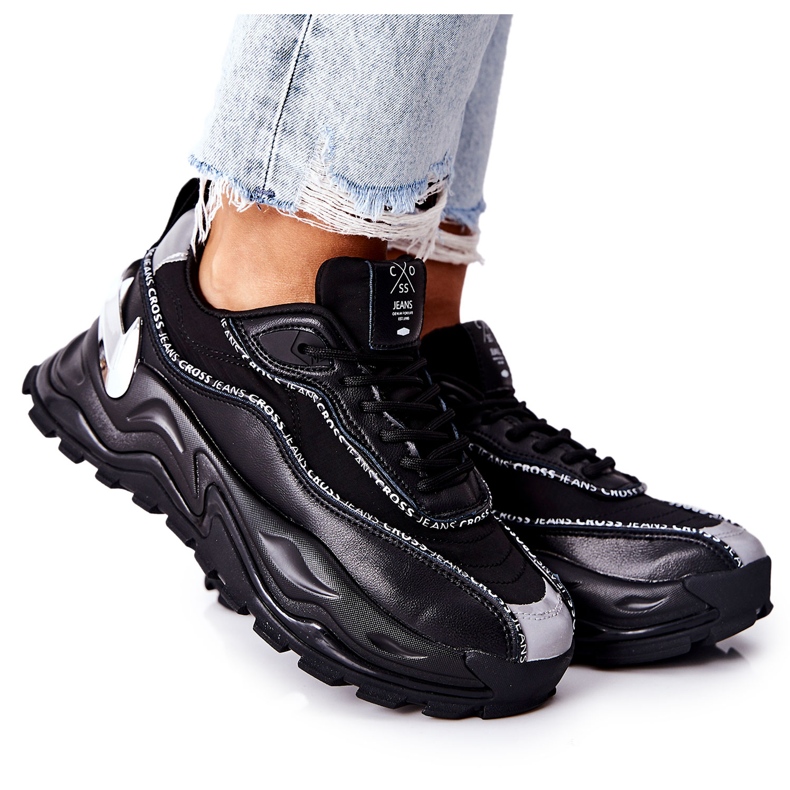 Ženske sportske cipele Cross Jeans II2R4018C Crna crno