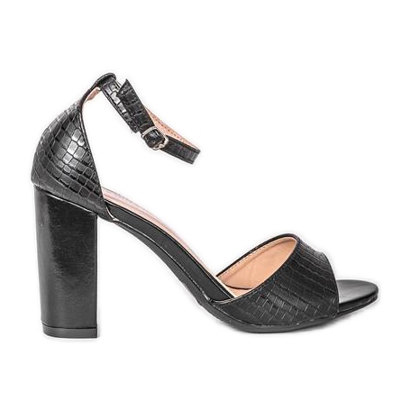 Crne sandale na Milano stupu crno