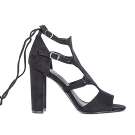 Crne sandale na Hannah postu crna