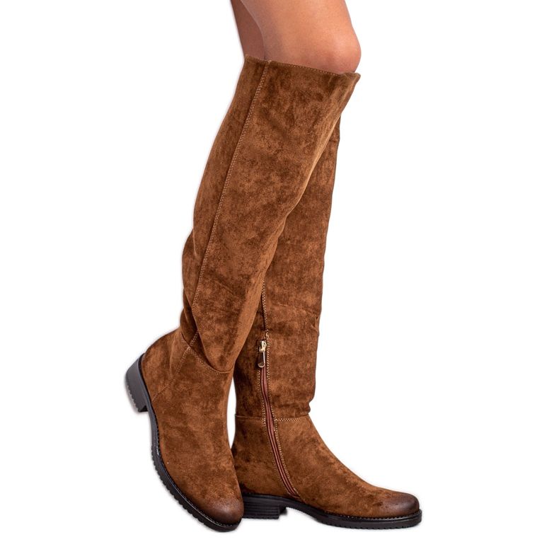 Ležerne čizme VINCEZA od antilopa smeđa