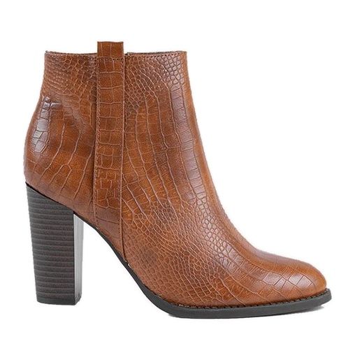 Deve čizme na krokodilskom stupu s uzorkom Remini smeđa