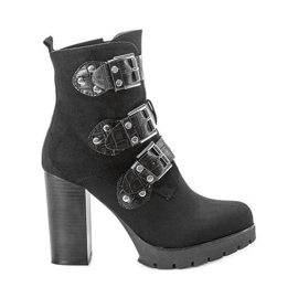 Crne čizme na Corgi stupu crno