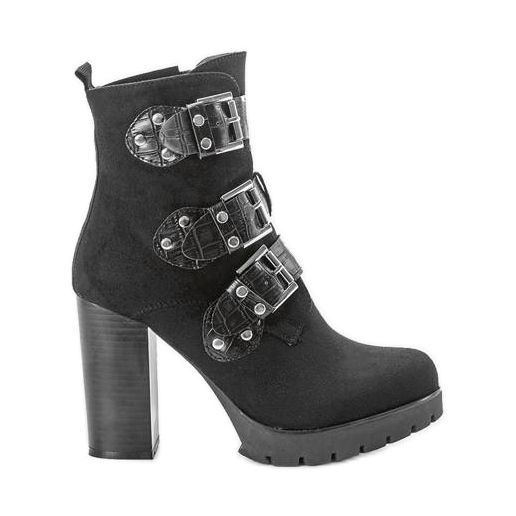 Crne čizme na Corgi stupu crno