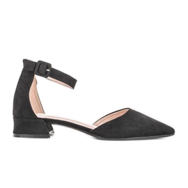 Crne balerinke s izrezima Black Velvet crna