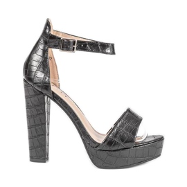 Crne sandale na Dolores stupu crna