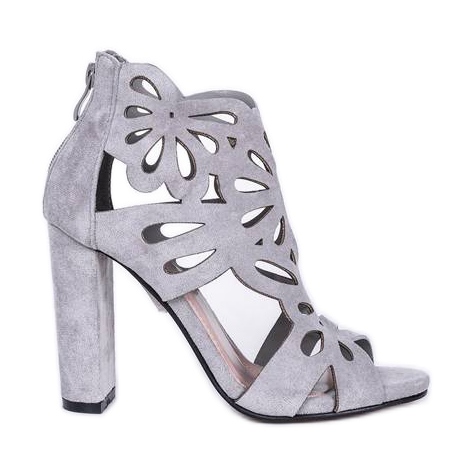 Sive čizme s izrezima iz Leah siva