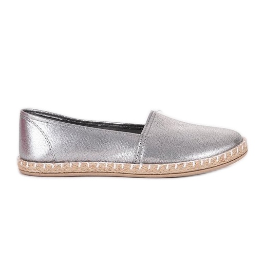 Srebrne metalik espadrile od Big Girl srebro