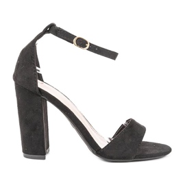 Crne sandale na stupu Beti crna