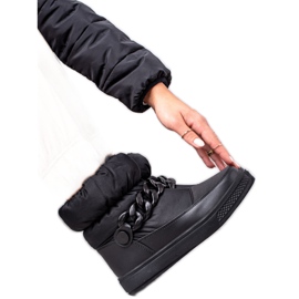 S. BARSKI Snježne čizme s lancem S.BARSKI crna