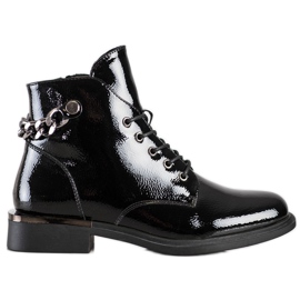 Sergio Leone Elegantne čizme lakirane od Sergia Leonea crna