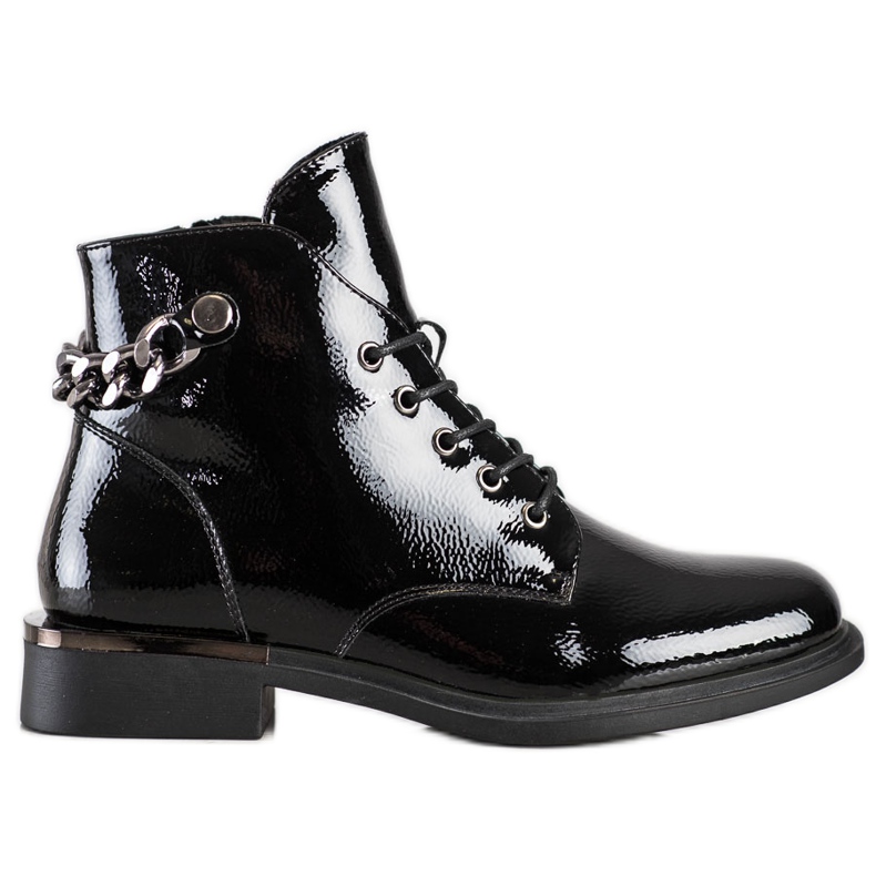 Sergio Leone Elegantne čizme lakirane od Sergia Leonea crno