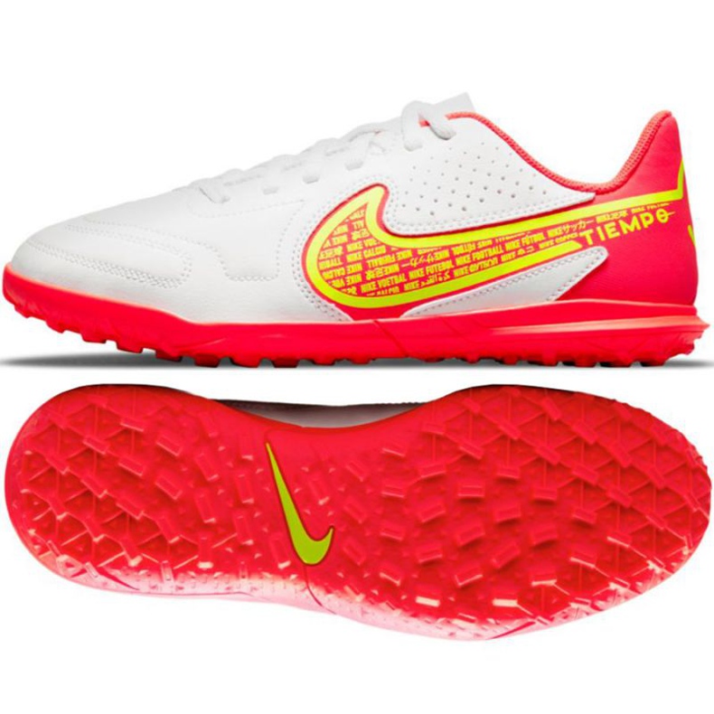 Nike Tiempo Legend 9 Club Tf Jr DA1334 176 kopačke bijela bijela