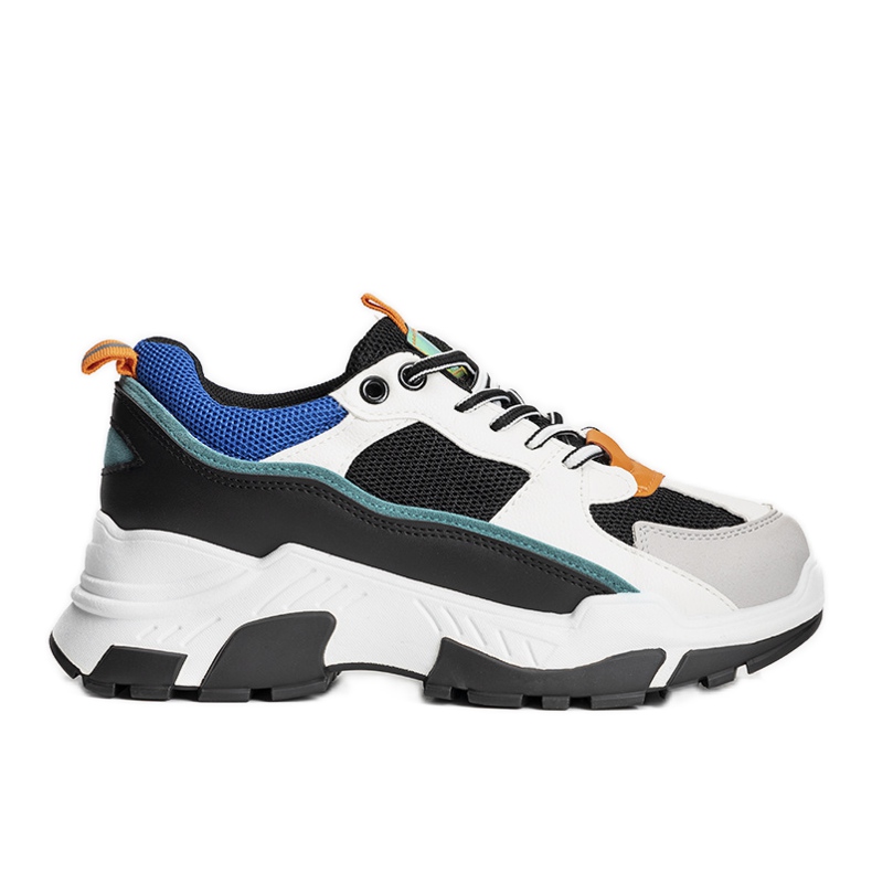 Crne tenisice na visokom potplatu Omerta bijela crno raznobojna