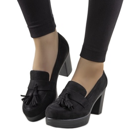 Crne mokasine na Himmel stupu crna