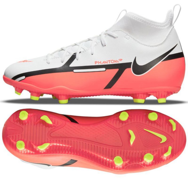 Nike Phantom GT2 Club Dynamic Fit FG / MG Jr DC0822 167 nogometna cipela raznobojna bijela