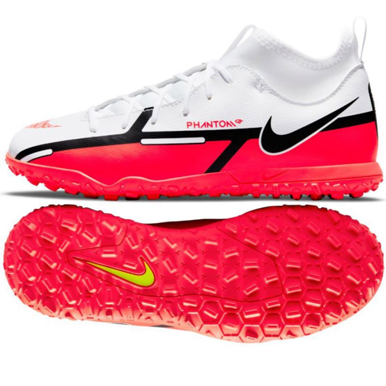 Nike Phantom GT2 Club Dynamic Fit Tf Jr DC0826 167 nogometna cipela raznobojna bijela