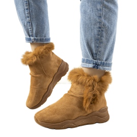 Madrigal devine snježne čizme s krznom smeđa