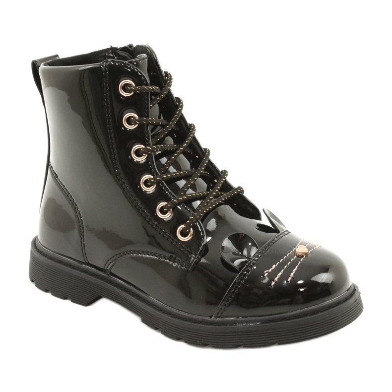 Miss Patent Boots 21DZ23-4309 crno