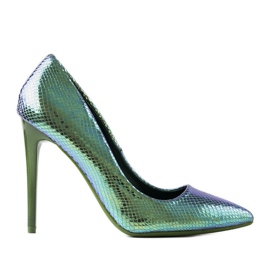 Audreyine plave preljevne pete plava